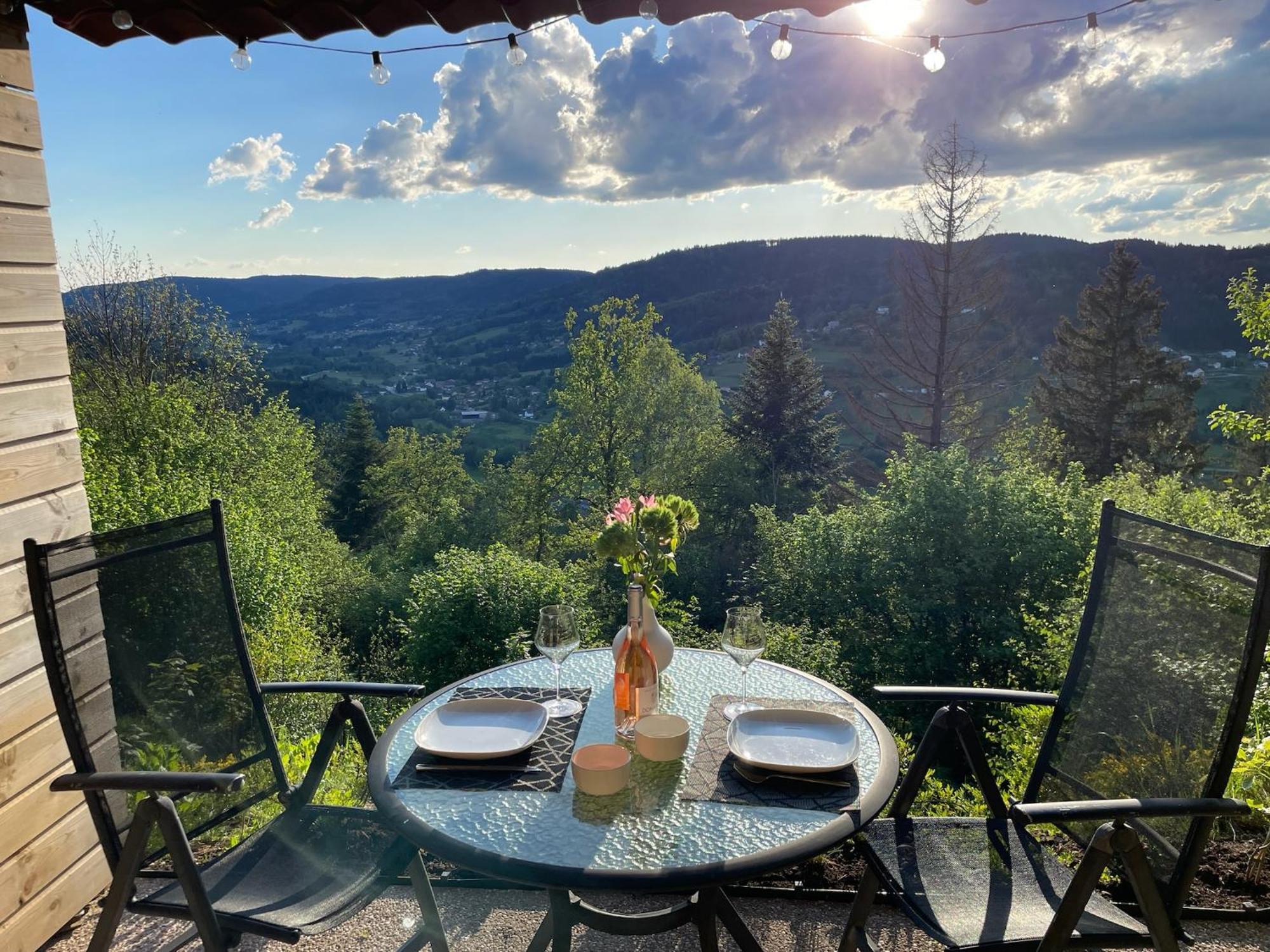Le Gite Cozy De Bouvacote Avec Vue Panoramique Et Sauna Le Tholy Exterior foto